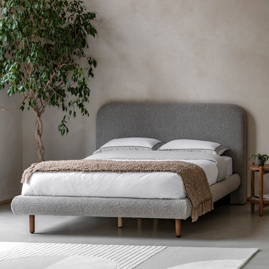 Rabley King Bedstead Grey