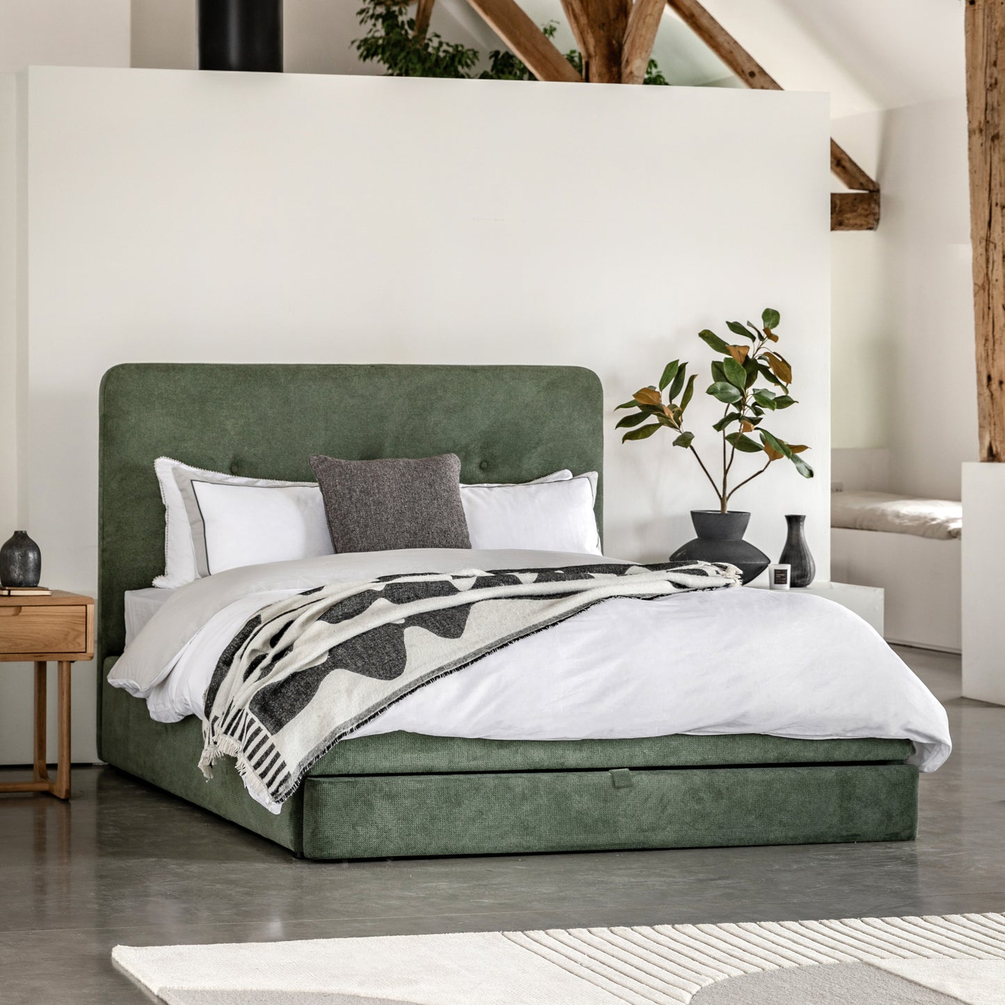 Marlowe Double Bedstead Green