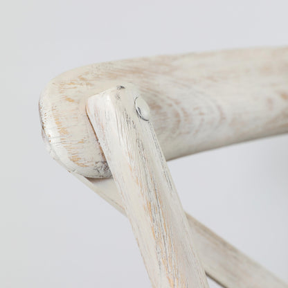 Cafe Chair White Linen 2 pk