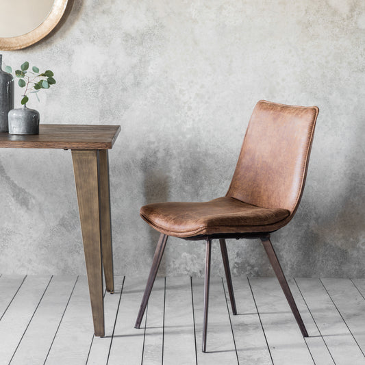 Hinks Chair Brown 2pk