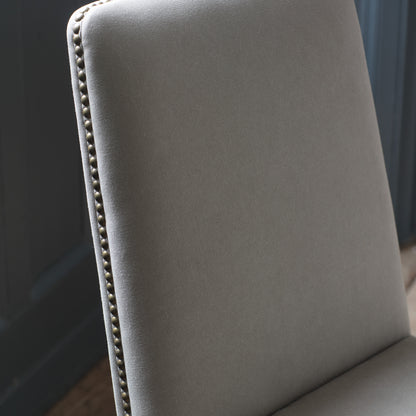 Rex Dining Chair Cement Linen 2pk