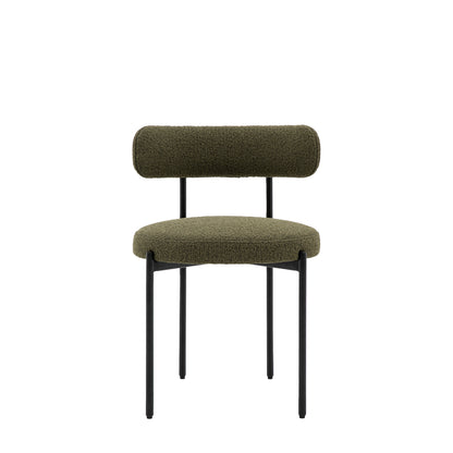 Aveley Dining Chair Green 2pk