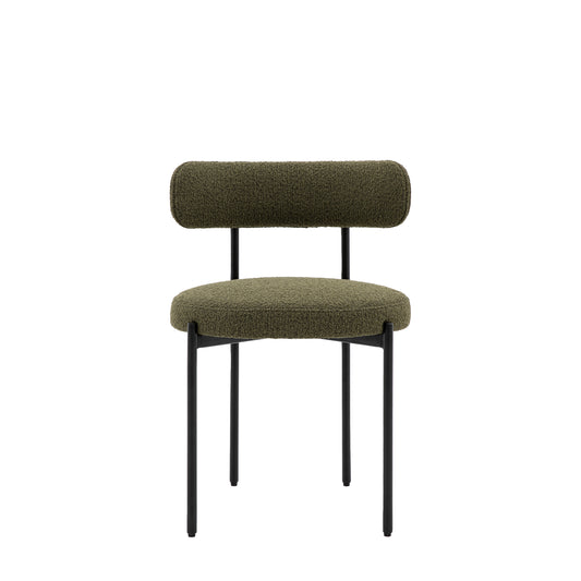 Aveley Dining Chair Green 2pk