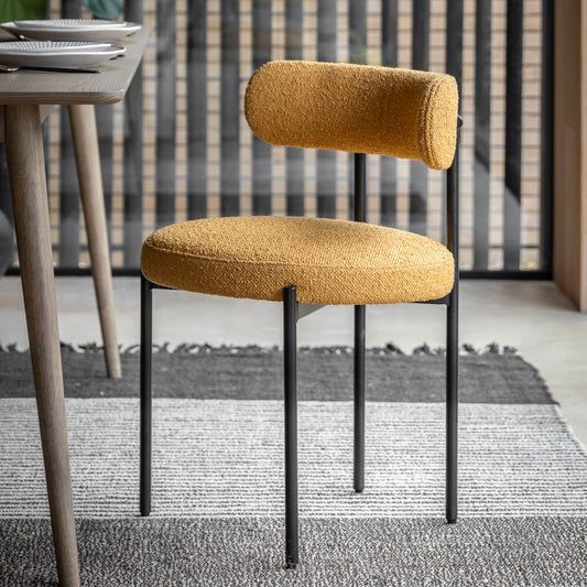 Aveley Dining Chair Ochre 2pk