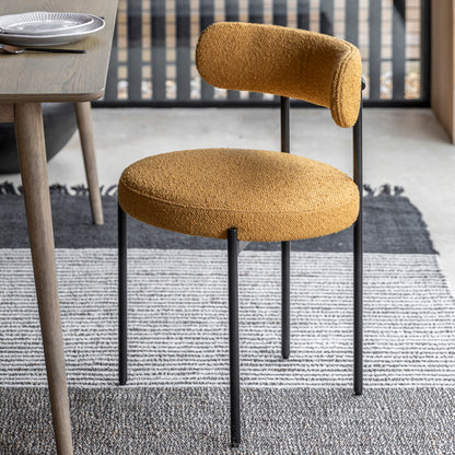 Aveley Dining Chair Ochre 2pk