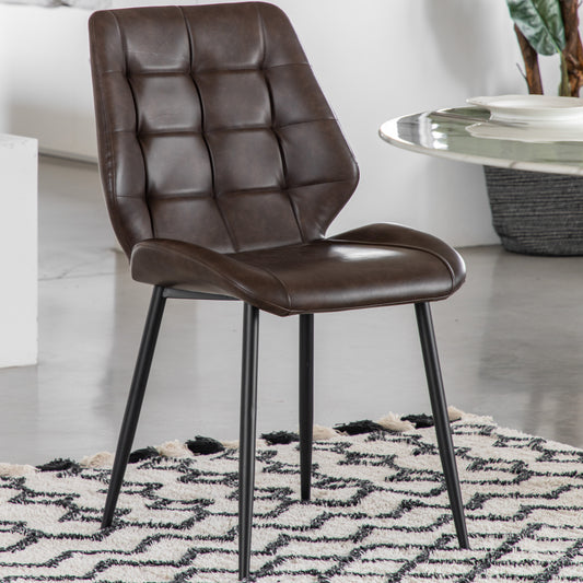 Manford Dining Chair Brown 2pk