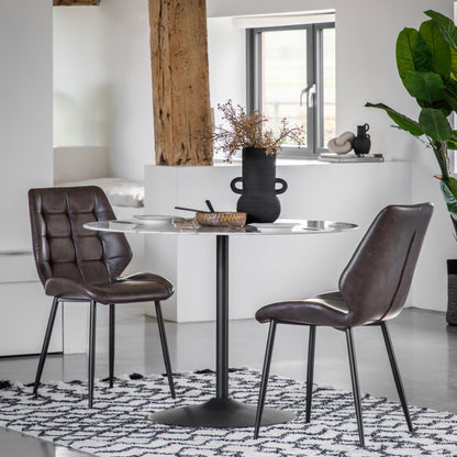 Manford Dining Chair Brown 2pk