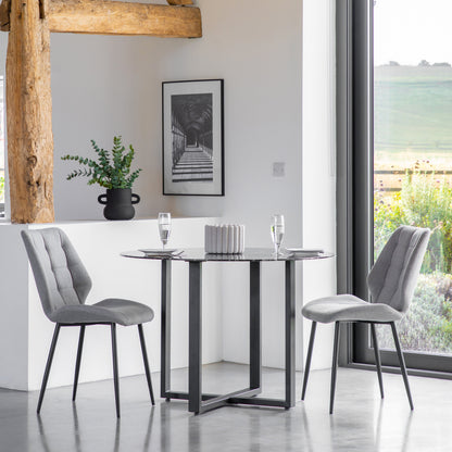 Manford Dining Chair Light Grey 2pk