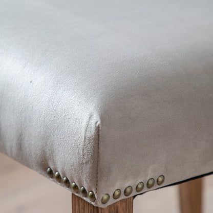 Highgrove Chair Dove Velvet 2pk