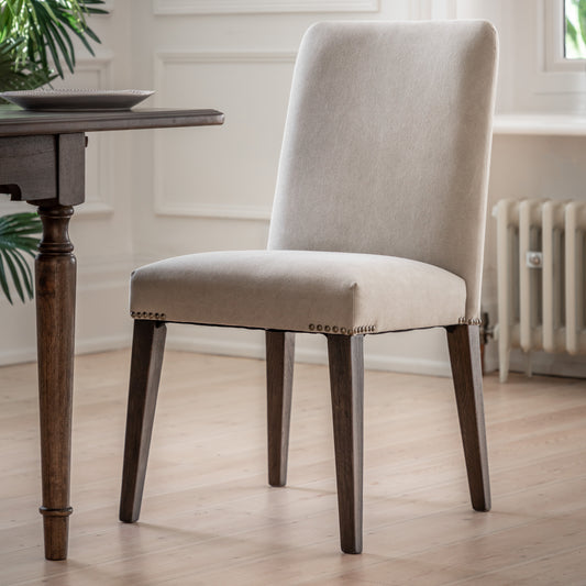 Madison Chair Cement Linen 2pk