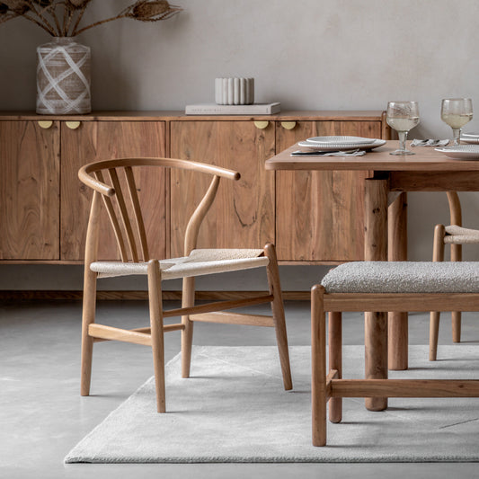 Whitney Chair Natural 2pk