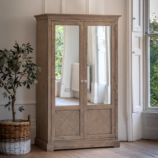 Mustique 2 Mirror Door Wardrobe