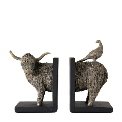 Highland Cow Bookends Set of 2
