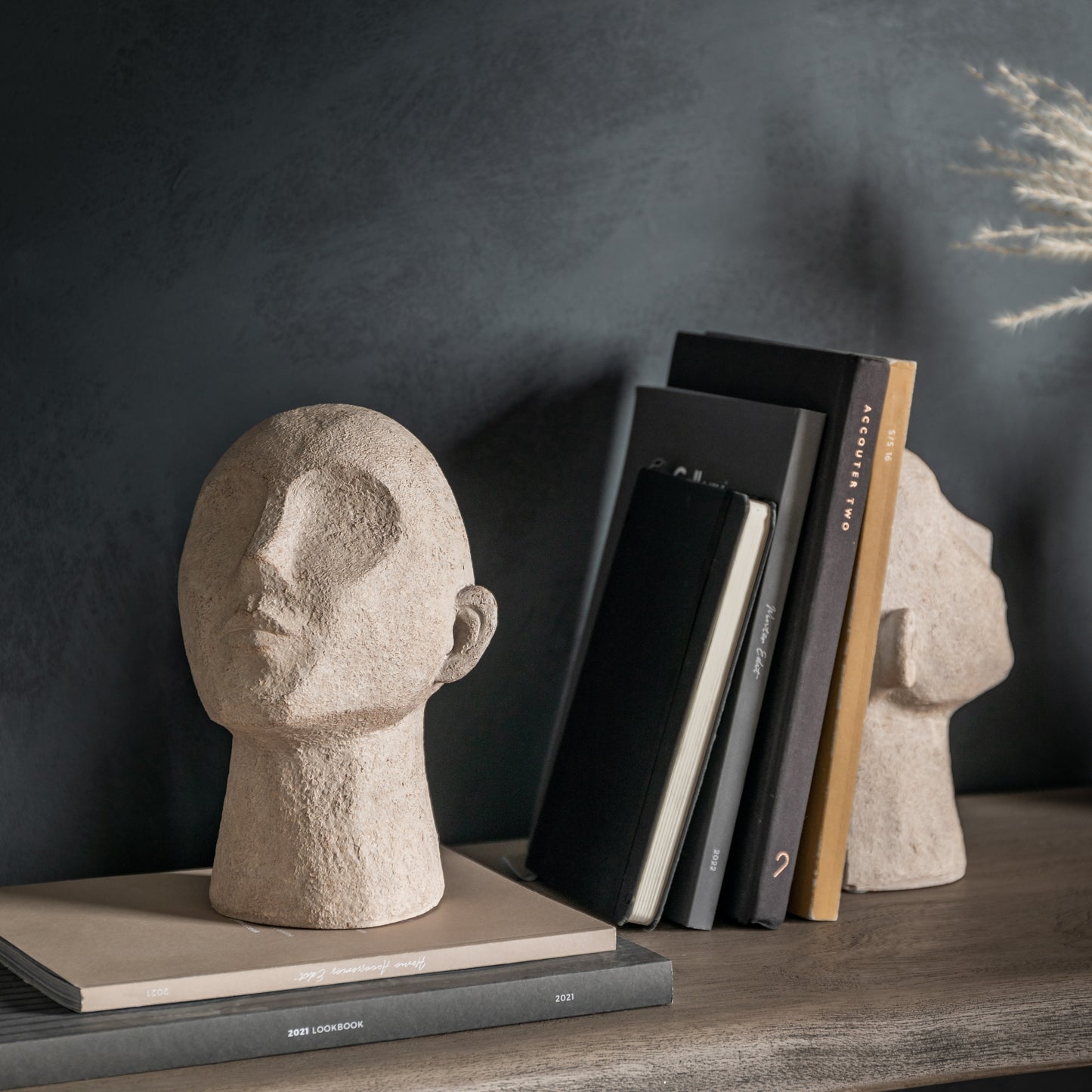 Headz Bookend Cream (Set of 2)