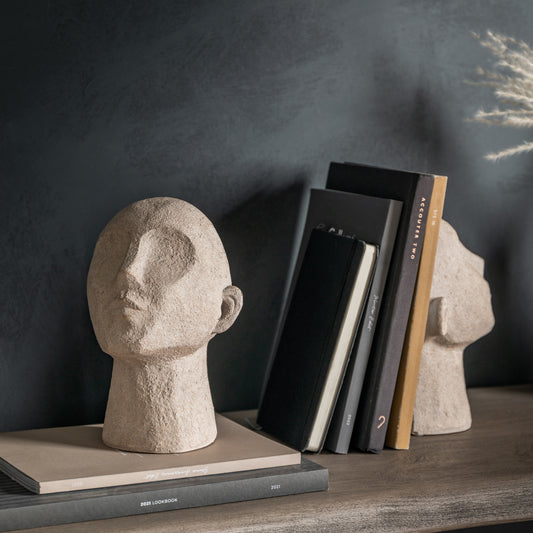 Headz Bookend Cream (Set of 2)