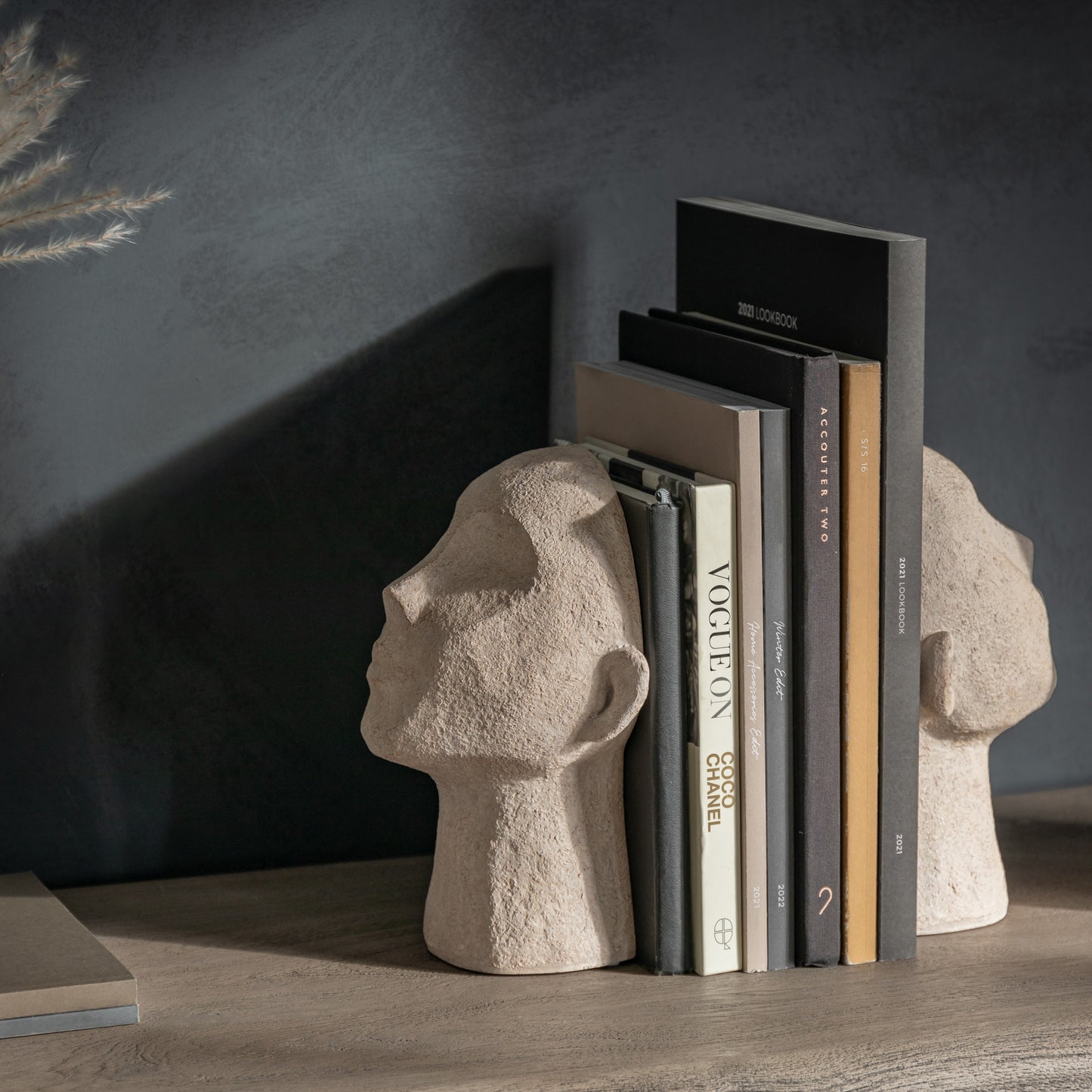 Headz Bookend Cream (Set of 2)