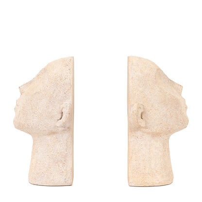Headz Bookend Cream (Set of 2)