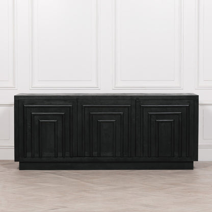 Black Wooden Contemporary Sideboard