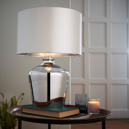 Waldorf Lamp Chrome Ivory