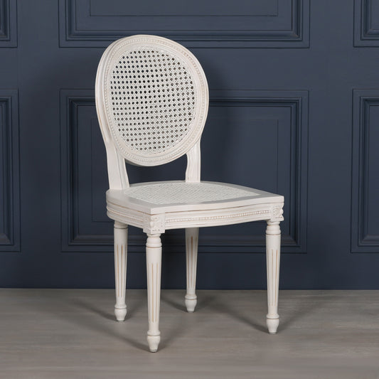 Maison Reproductions White Chateau Dining Chair