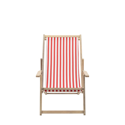 Deck Chair Stripped Red
