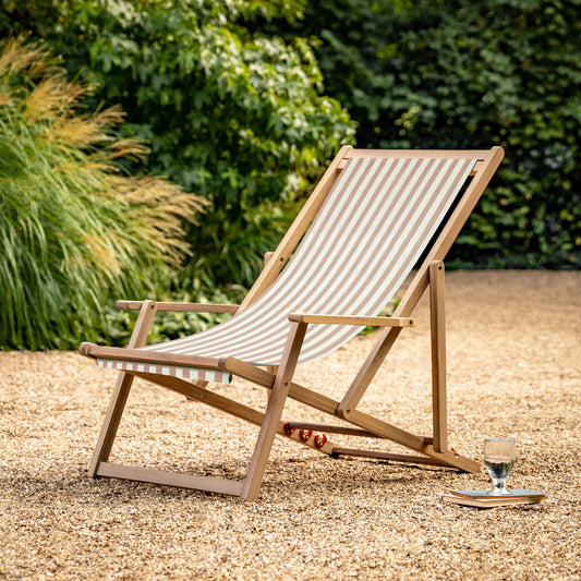 Creta Deck Chair Stripe Clay