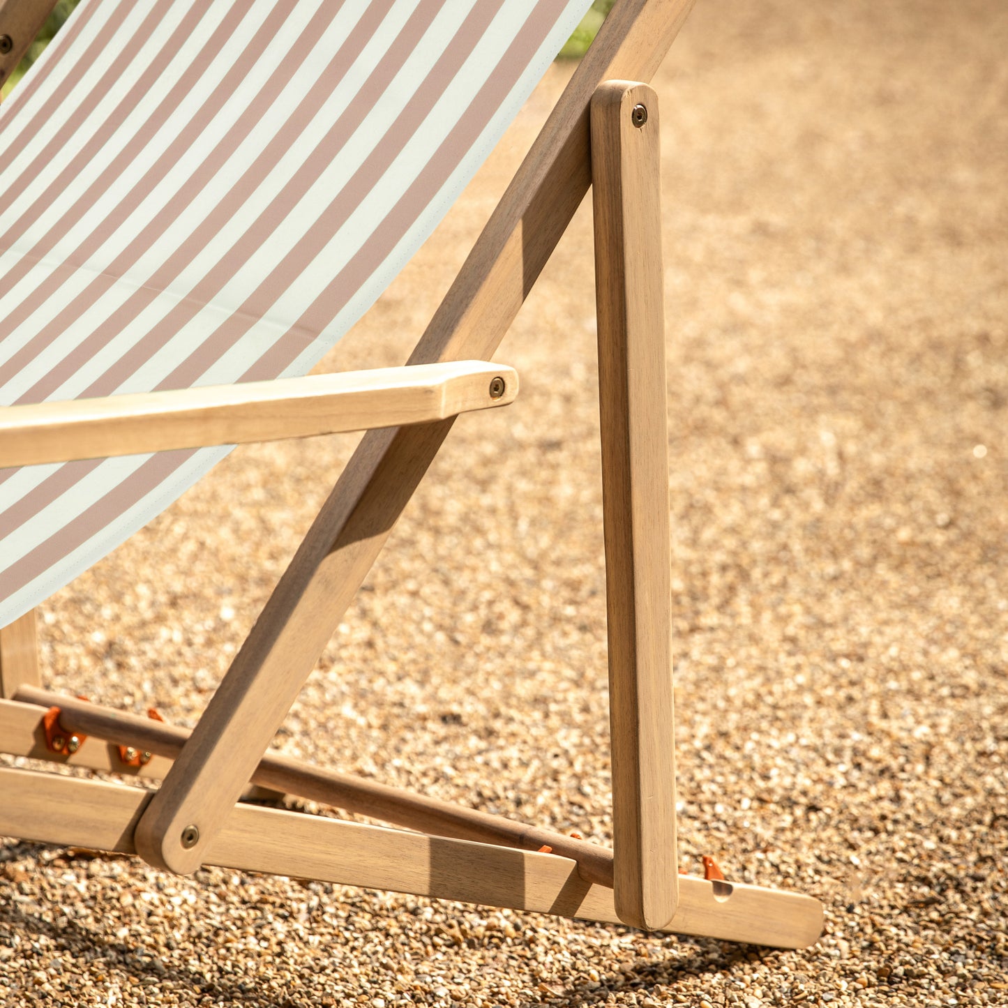 Creta Deck Chair Stripe Clay