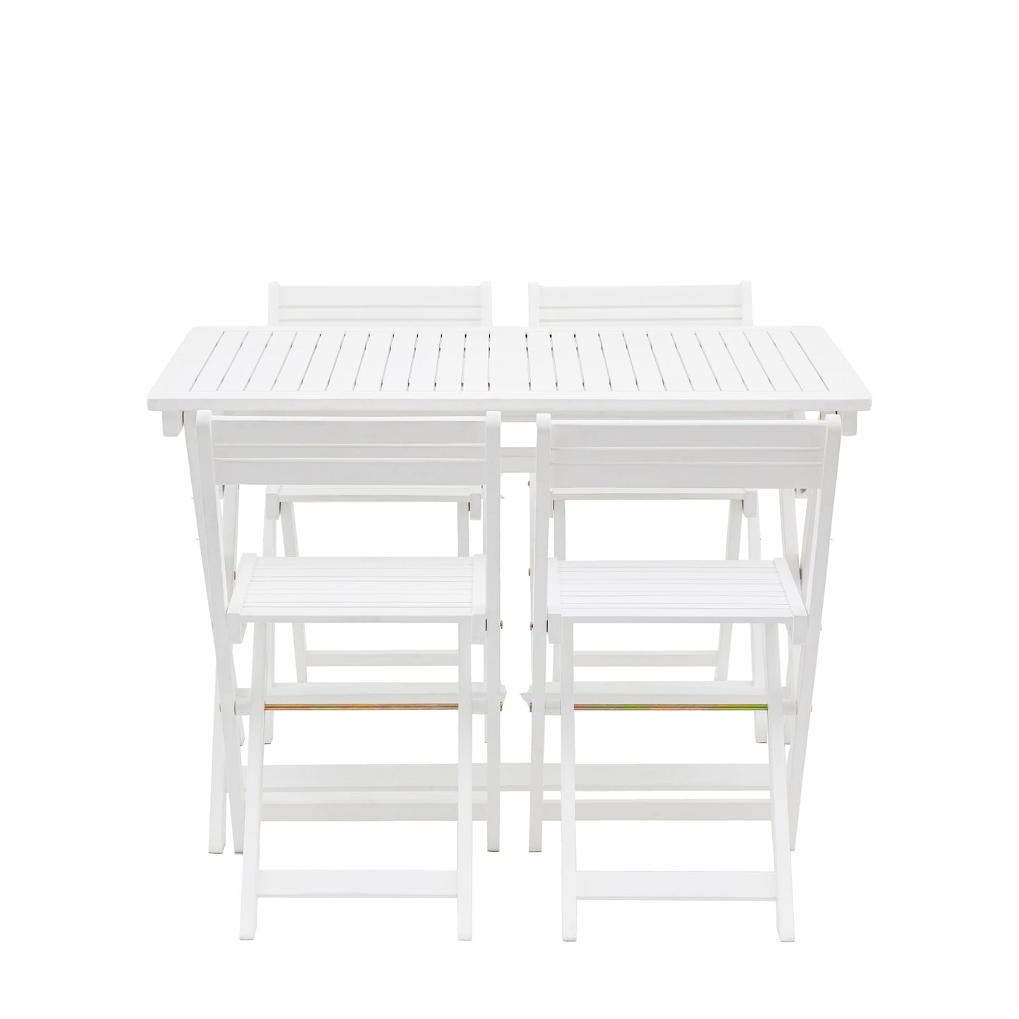 Lindos Folding Dining Set White