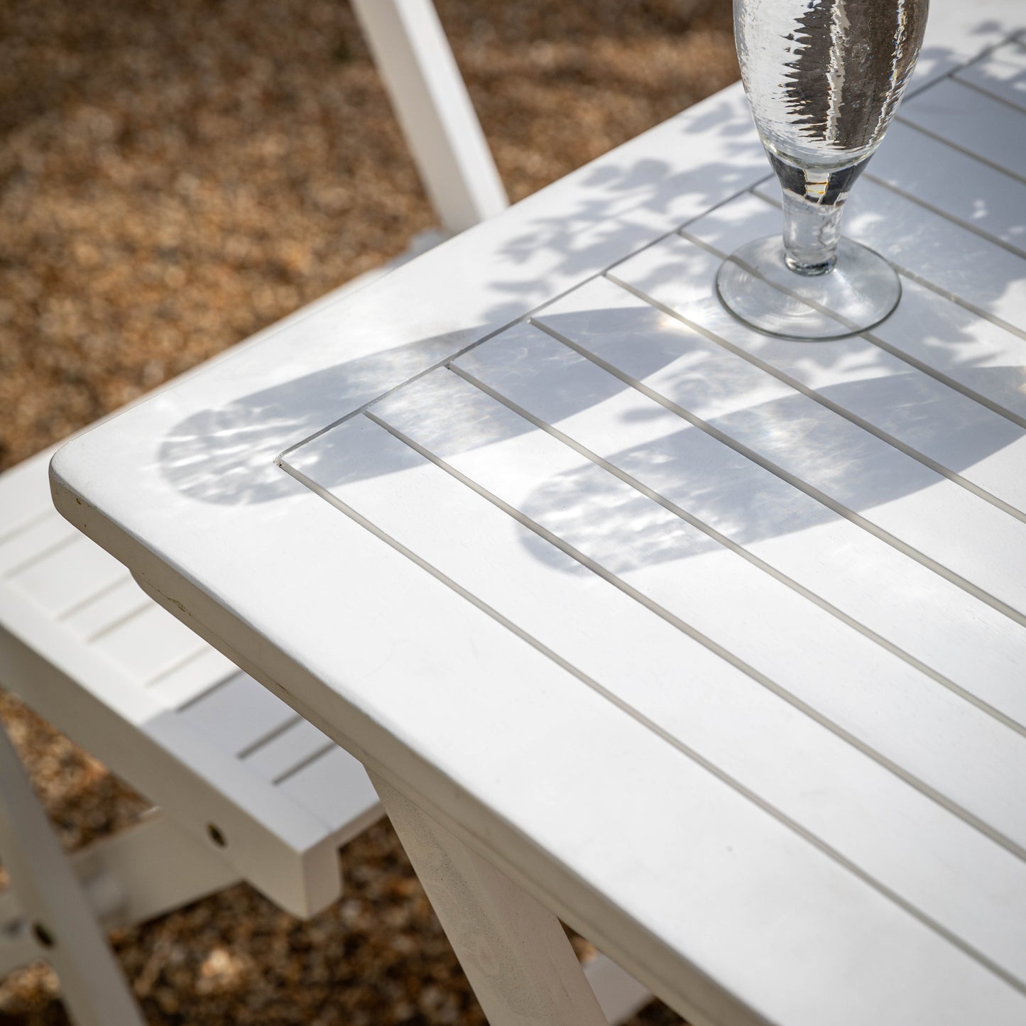 Lindos Folding Dining Set White