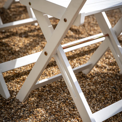 Lindos Folding Dining Set White