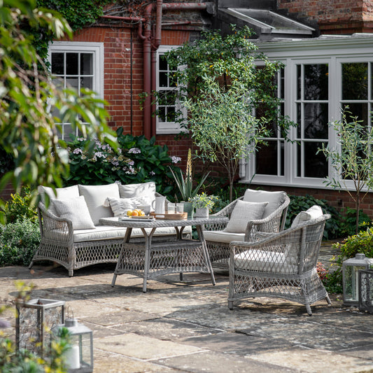 Menton Country Sofa Dining/Tea Set Stone