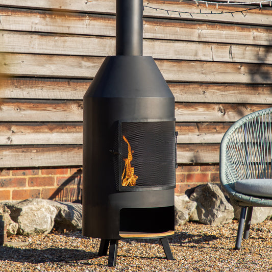 Firenze Chiminea with Pizza Shelf