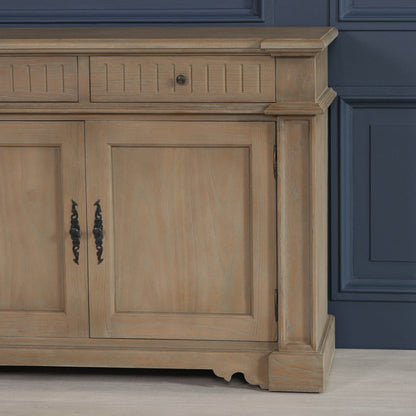 Rustic Classical 232Cm Sideboard