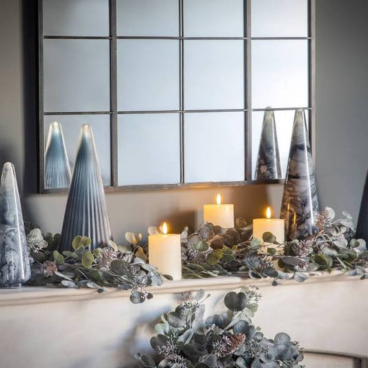 LED Candle Rustic Ivory Set of 3